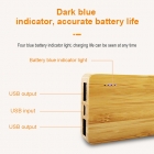 Bamboo Power Bank - 2020 newest 10000mAh 2A bamboo Power Bank LWS-8033